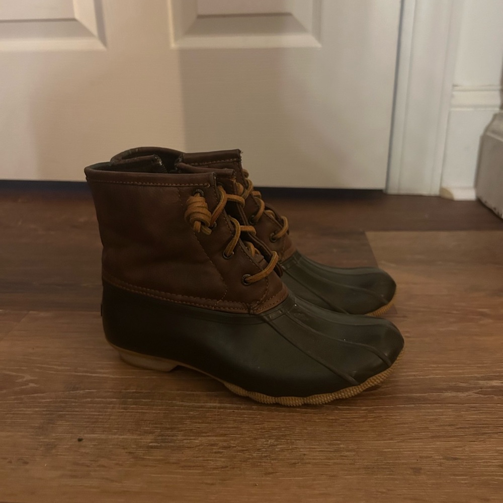 Kids Brown Sperry Duck Boots